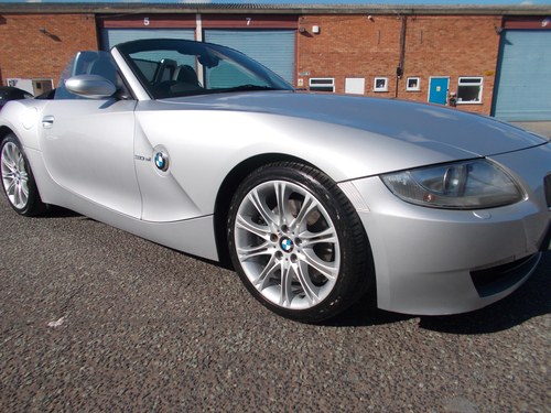 2006 BMW Z4 3.0 SI 6/SPEED 265 BHP SILVER CONVERTIBLE LOW MILES In vendita