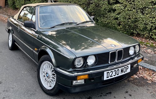 1986 BMW E30 325i Manual Convertible Agate Green *rare colour* For Sale