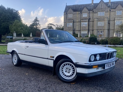 1989 BMW 320i CONVERTIBLE SAME OWNER SINCE 3 MONTHS OLD En Venta