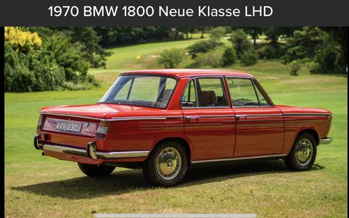 1970 BMW 1800 Neue Klasse LHD (picture 4 of 66)