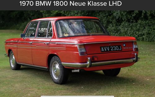 1970 BMW 1800 Neue Klasse LHD (picture 6 of 66)