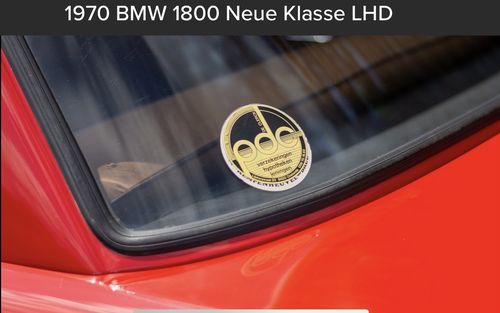 1970 BMW 1800 Neue Klasse LHD (picture 57 of 66)