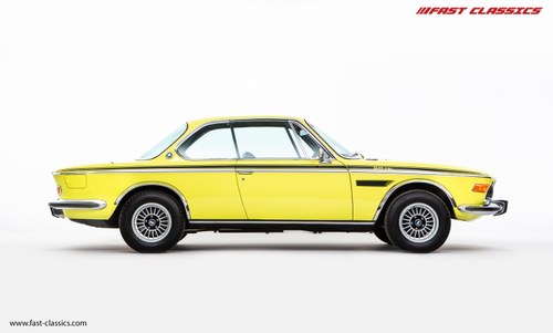 1973 BMW 3.0 CSL // GOLF YELLOW // RESTORED UK RHD COUPE SPORT VENDUTO