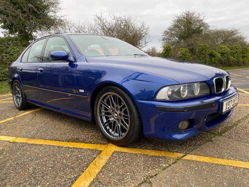 2000 BMW M5. E39. Le Mans blue. FSH. Low mileage. Stunning. In vendita