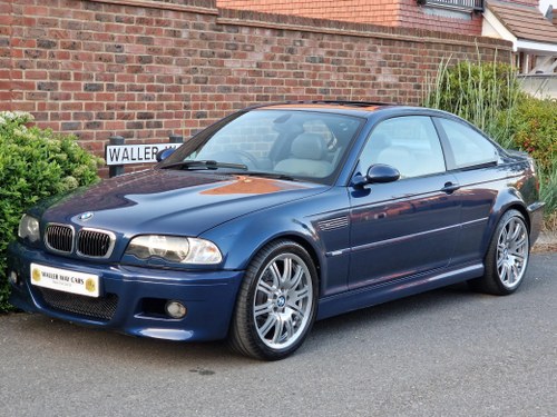 2004 BMW E46 M3 COUPE S54 3.2 MANUAL GEARBOX MYSTIC BLUE 97K FSH In vendita