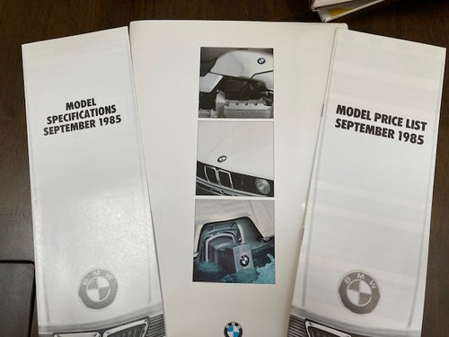 1985 BMW Full range -cars, bikes marine