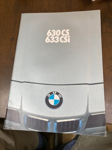 1977 BMW 630CS, 633 CSi UK brochure