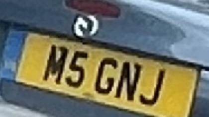 M5 GNJ Number plate for sale