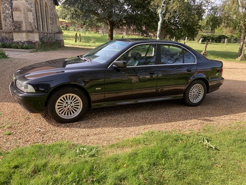 2000 BMW 525i e39 Saloon Cosmos Black & Heated Montana Black Hide For Sale