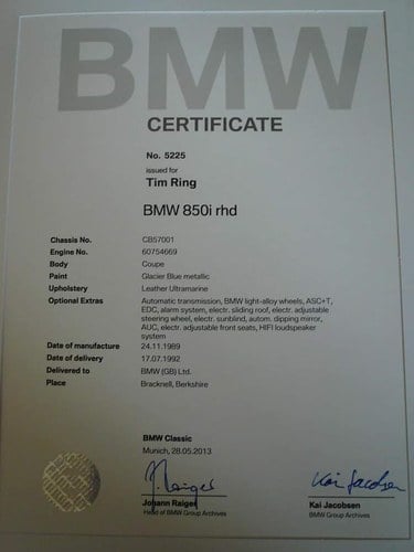 1989 BMW 8 Series - 2
