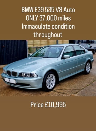 2001 37,000 Miles - Stunning BMW E39 535 SE V8 Auto - YEARS MOT For Sale