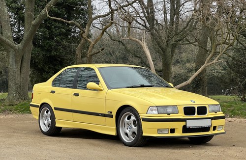 Rare Dakar Yellow BMW e36 M3 Evolution Saloon, near concours