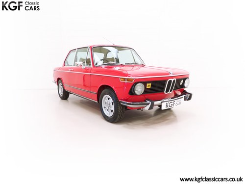 1975 An Exceptional UK Supplied BMW 2002 with Only 57,726 Miles VENDIDO