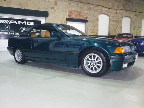 1997 BMW E36 328I COUPE MATCHING BOSTON GREEN HARDTOP & SOFT TOP For Sale