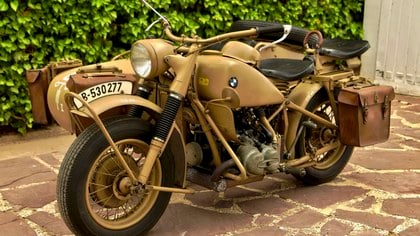 1942 BMW R75 750cc Military Motorcycle Combination WEHRMACHT