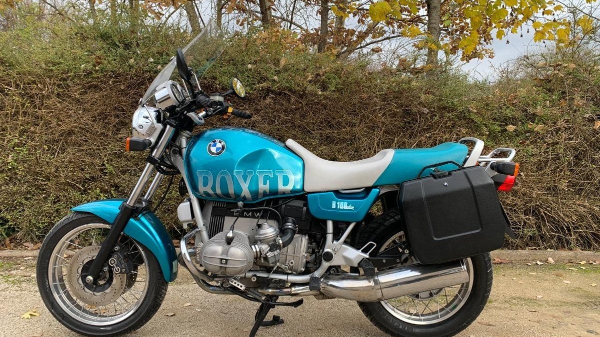 1992 BMW R100 Blue Manual, speed in Saint-Geniès-Bellevue
