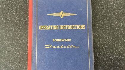 Borgward Isabella operating instructions handbook.