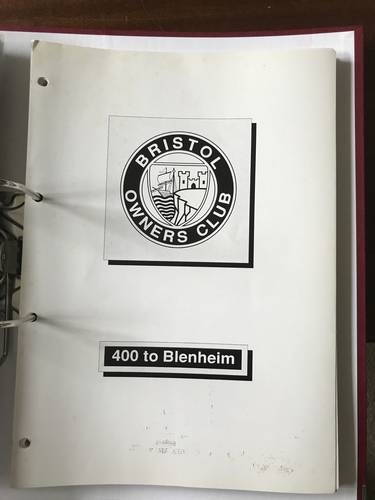 1994 Bristol Owners Club Guide From 400 to Blenheim SOLD