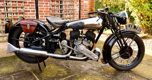 1938 BROUGH SUPERIOR SS80 MOTORCYCLE SOLD