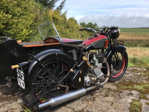 1939 BSA M20/21 with Vintage Sidecar For Sale