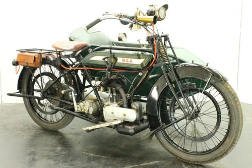BSA model H 1922 557cc 1 cyl sv combination For Sale