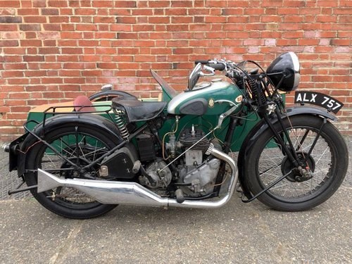1935 BSA W35-6 Motorcycle with Side car For Sale