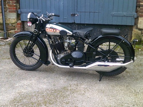 1931 BSA SLOPER 500cc O.H.V. For Sale