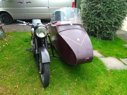 1954 Bsa m21 with sidecar SOLD