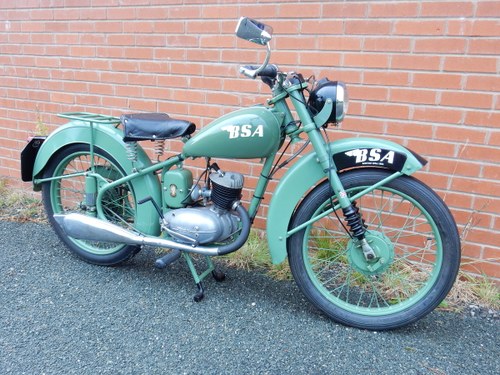 BSA Bantam D1  125cc  1951  Original Registration Number For Sale