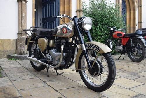 Lot 86 - A 1958 BSA Gold Flash with side car - 01/09/17 For Sale by Auction