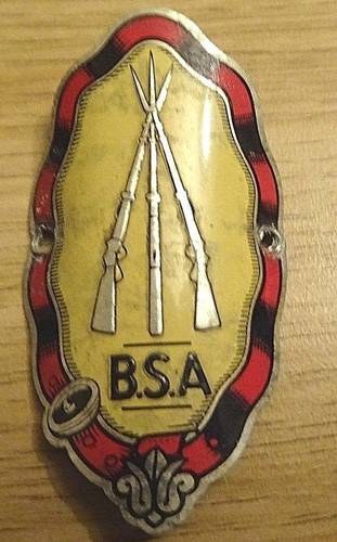 1930 BSA BICYCLE HEAD STOCK BADGE  For Sale