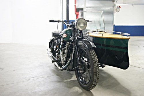 BSA SLOPER DELUXE 1934 WITH SIDECAR For Sale