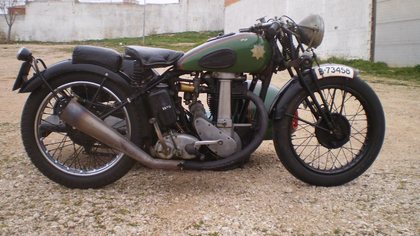Bsa m22 500cc ohv sport with racing sidecar  ex-cantarell