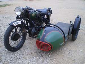 1937 Bsa m22 500cc ohv sport with racing sidecar  ex-cantarell For Sale (picture 5 of 12)