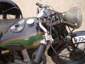 1937 Bsa m22 500cc ohv sport with racing sidecar  ex-cantarell For Sale (picture 8 of 12)