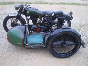 1937 Bsa m22 500cc ohv sport with racing sidecar  ex-cantarell For Sale (picture 10 of 12)