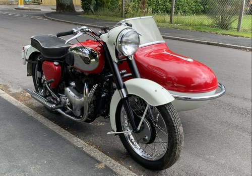 1954 Bsa a10 combination with watsonian sidecar For Sale