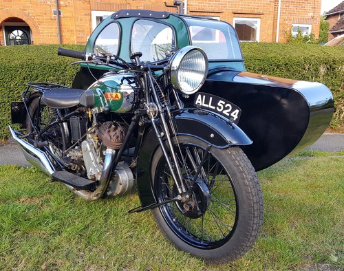 1933 BSA Sloper with Watsonian sidecar For Sale