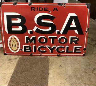 Picture of Enamel advertising signs & Automobilia wanted