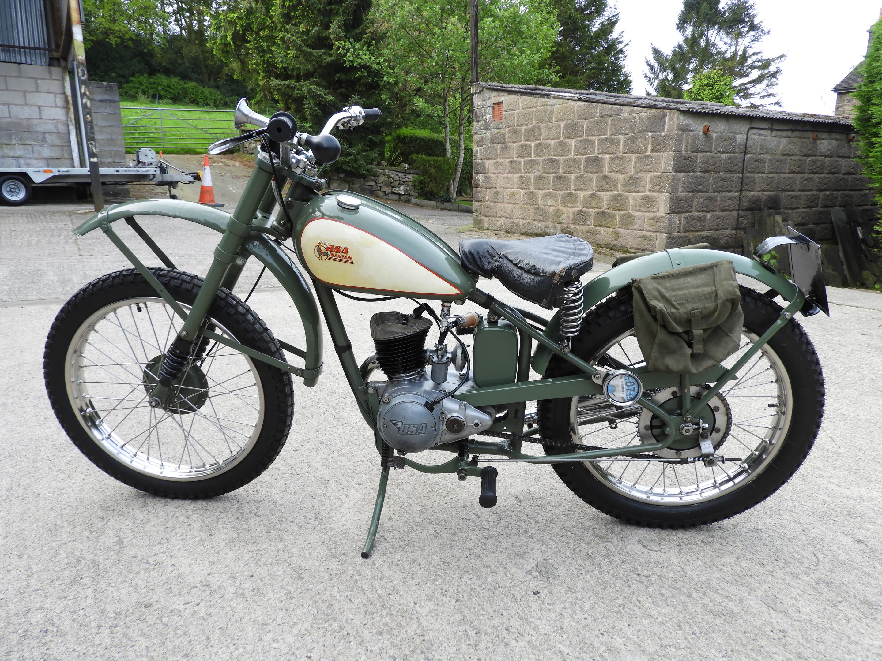 Bsa Rigid Frame Motorcycles 1949 BSA BANTAM D1 125CC RIGID COMPETITION/TRIALS !!!! For Sale
