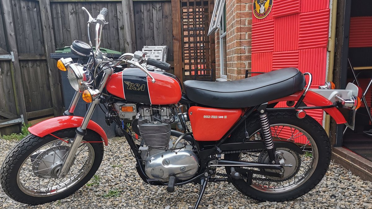 Gold Star Bsa B50 Scrambler For Sale 1971 BSA Gold Star Red Manual