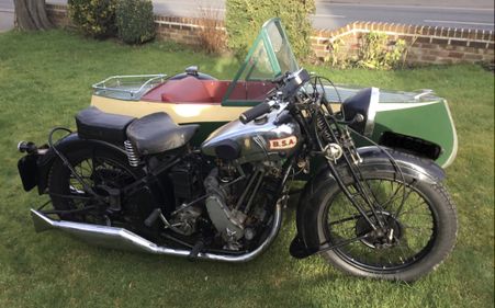 Picture of 1931 BSA Sloper Model S31-10 Deluxe with Swallow ‘Launch’ sidecar - For Sale