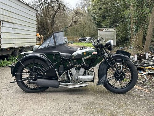 1934 BSA G34-14 Combination 986cc Till salu på auktion