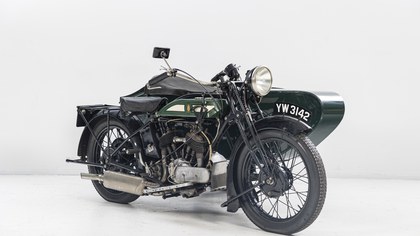 1928 BSA 770cc V-twin Motocycle Combination
