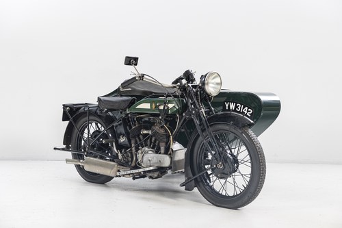 1928 BSA 770cc V-twin Motocycle Combination For Sale by Auction