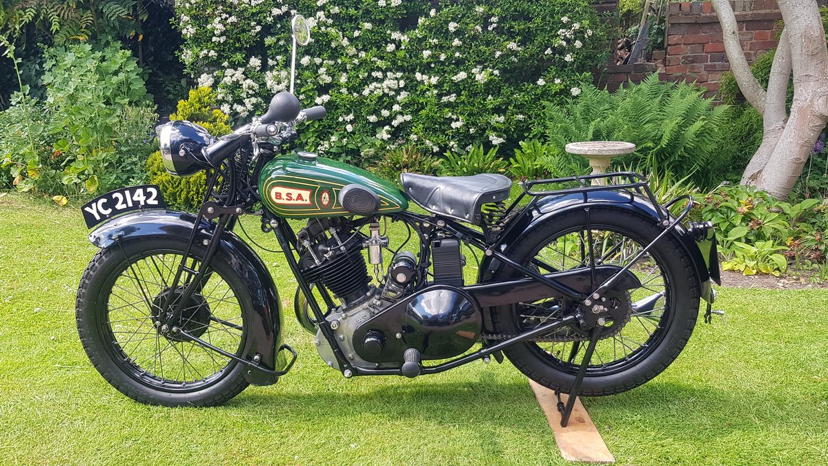 Bsa Sloper Frame 1928 BSA S28 Sloper Green Manual, 3 speed Right Hand Drive in ...