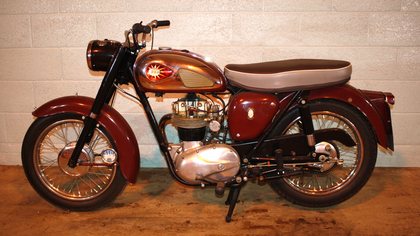 A 1963 BSA C15 250cc motorcycle