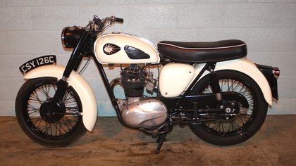 A 1965 BSA C15 249cc motorcycle
