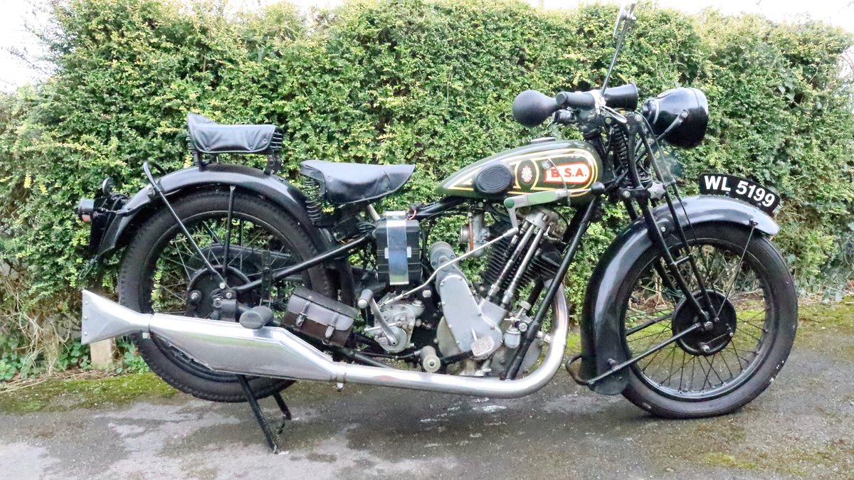 Bsa Sloper Frame 1928 BSA S28 Sloper Black Right Hand Drive in Sandbach, England, United ...