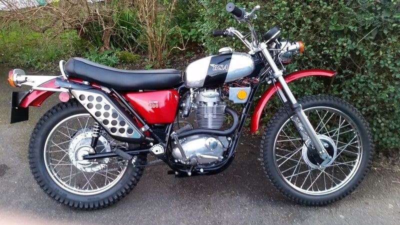 1971 BSA B50 Red Manual, speed in Battle, United Kingdom For